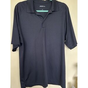 Mens Golf  Shirt sport tex Extra Large Navy Blue Short Sleeve